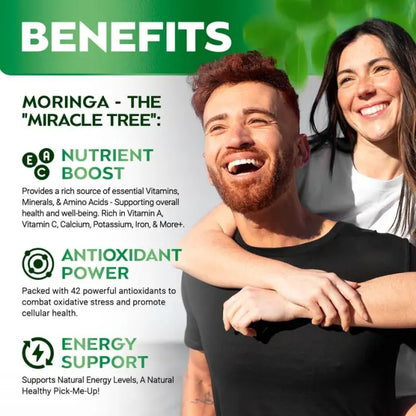 Moringa Capsules for Immune Support, Gut Health & Vitamins