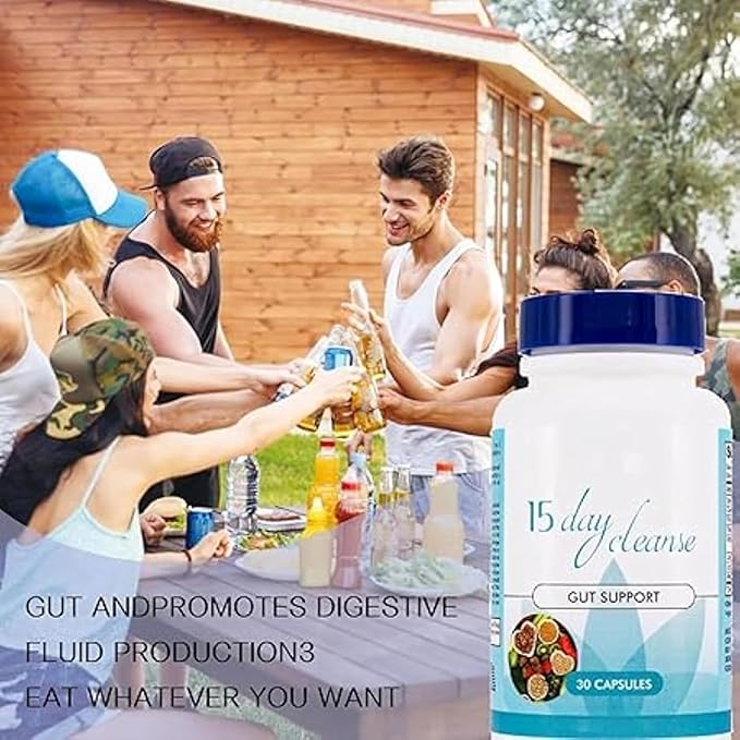 15 Day Gut Cleanse & Detox for Waste Loss to Feel Lighter or Break The Plateau | Natural Cleanse for Men & Women
