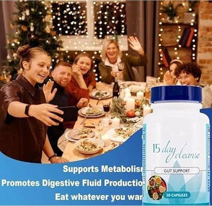15 Day Gut Cleanse & Detox for Waste Loss to Feel Lighter or Break The Plateau | Natural Cleanse for Men & Women